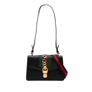 Pre-Loved Gucci Small Leather Sylvie Web Satchel